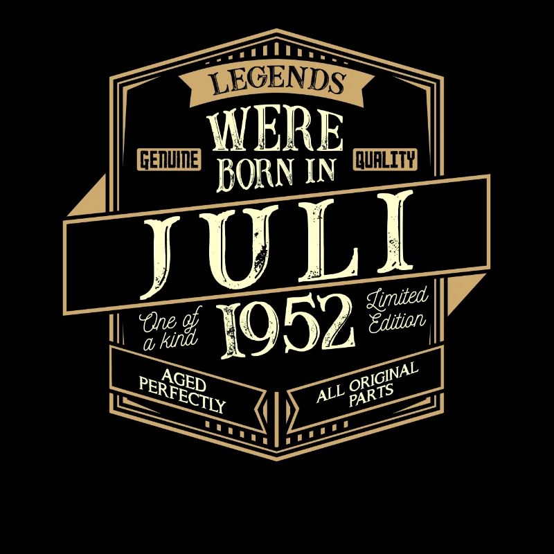 Juli 1952 Geburtstag Mann