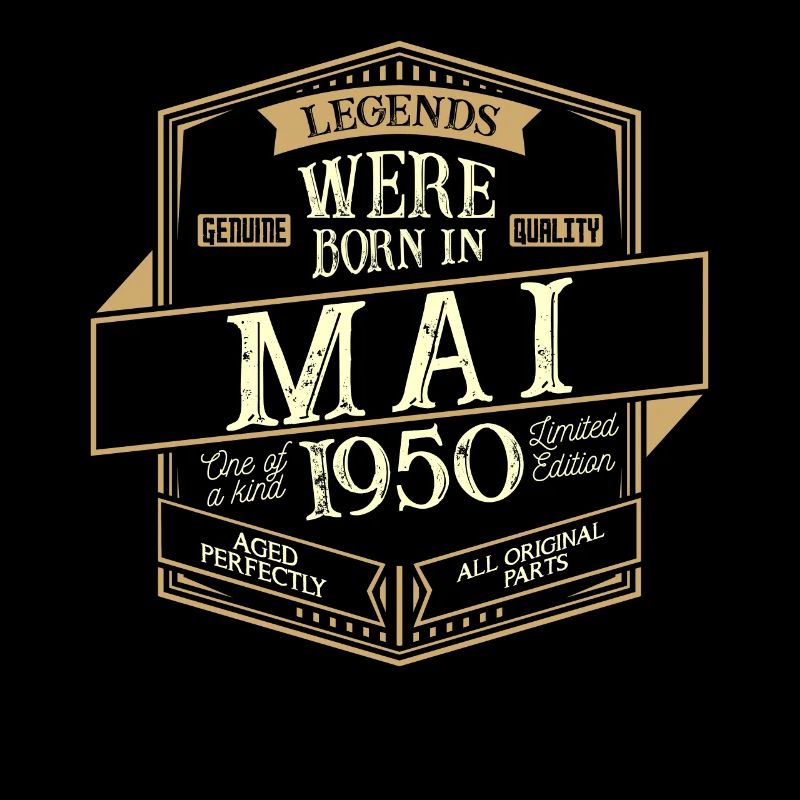 Mai 1950 Anniversaire Homme