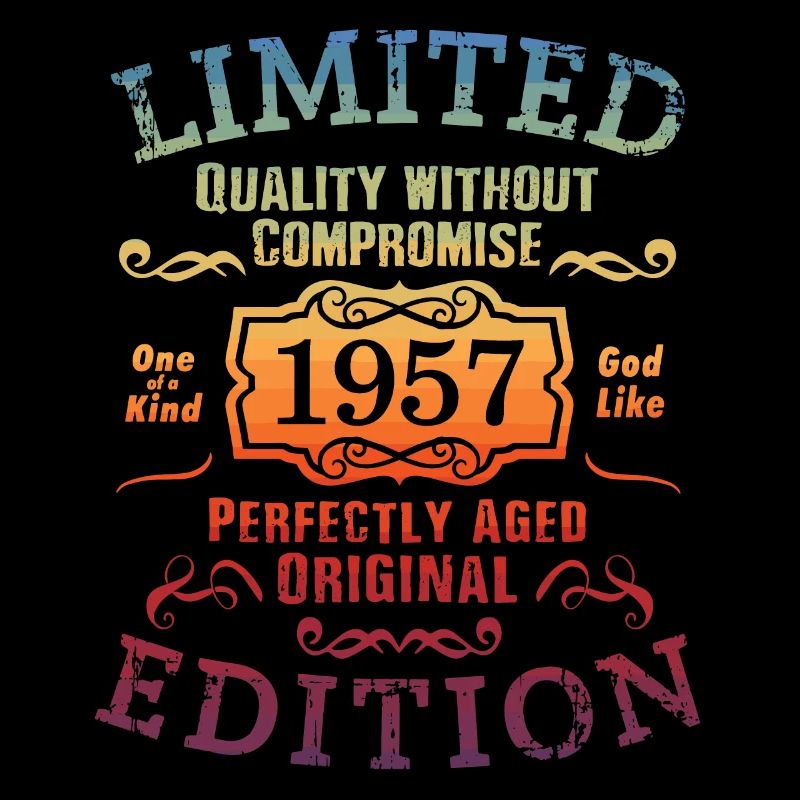Geburtstag 1957 Limited Edition Geschenk Used Cool