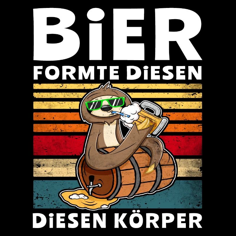 Bier Formte Körper Faultier Trinksprüche