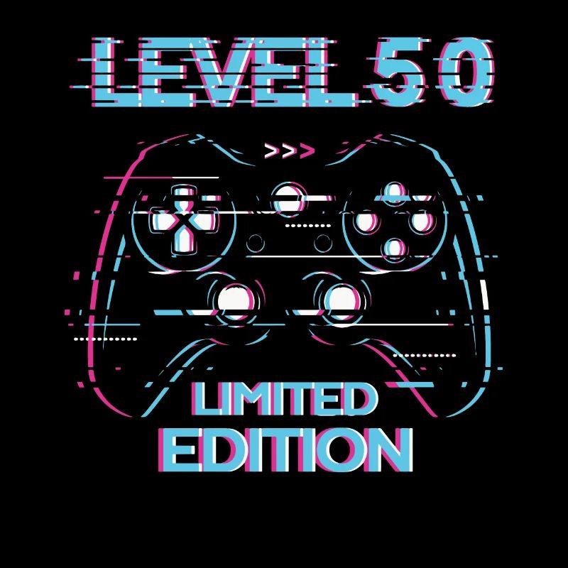 Birthday Level 50 Gaming Édition Limitée Gamer