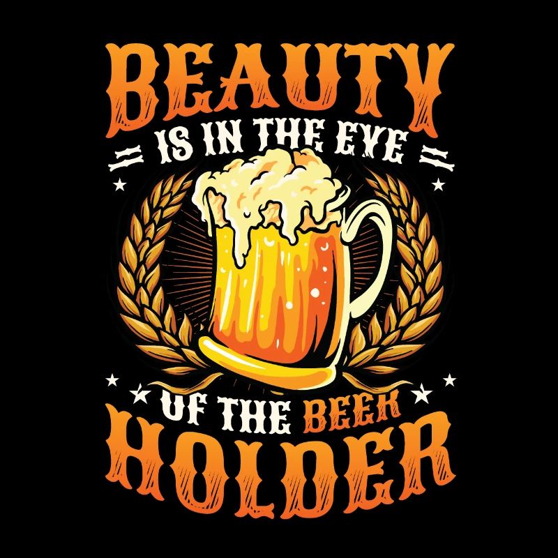 Funny beer drinker
