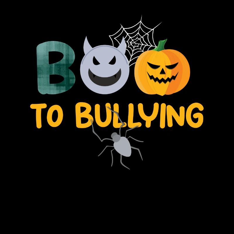 Ghost Stop Boo Bullying Courage Orange Unity Day