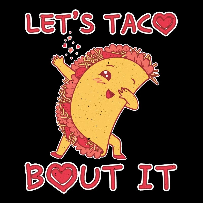 Parlez de Cute Kawaii Heart Dab Dabbing Taco