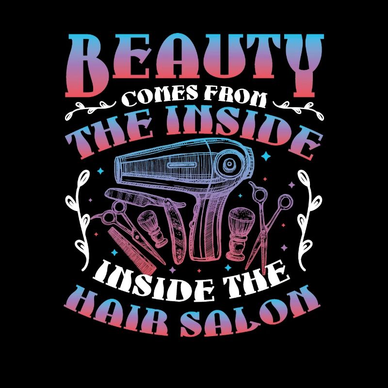 La beauté vient de l’intérieur du salon de coiffure