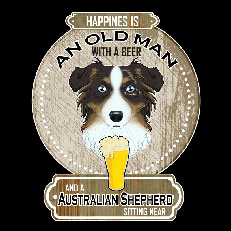 Australian Shepherd Dad Beer Lover