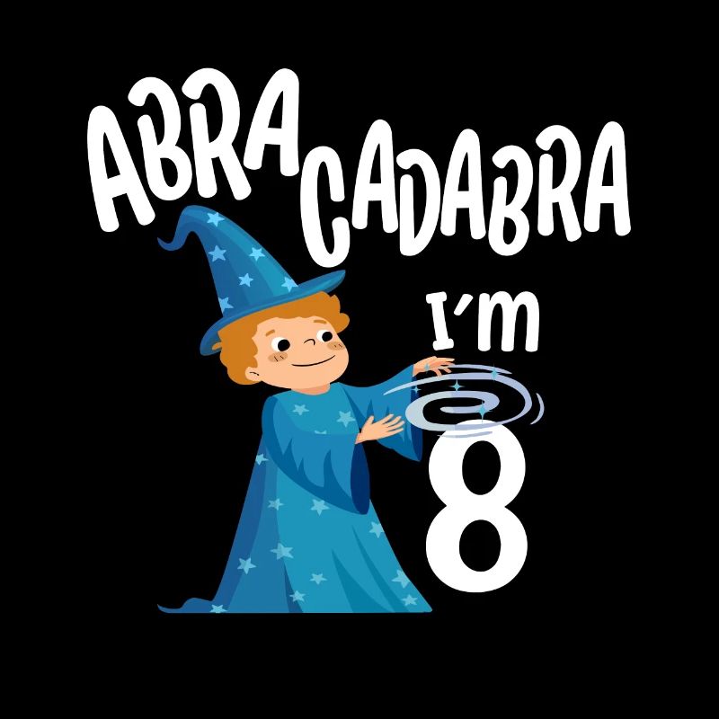 Eight 8yr 8th Wizard Birthday Boy 8 Years Old Gift