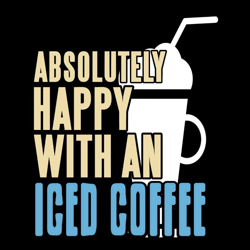 Absolument content d’un café glacé