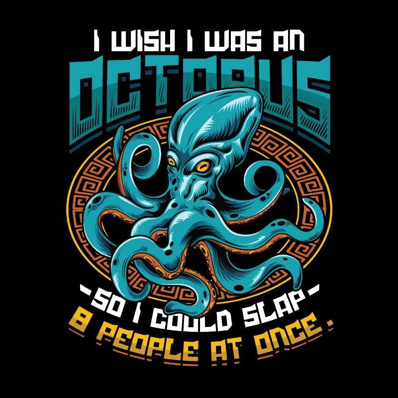 Slap 8 Menschen Auf Einmal Octopi Funny Octopus