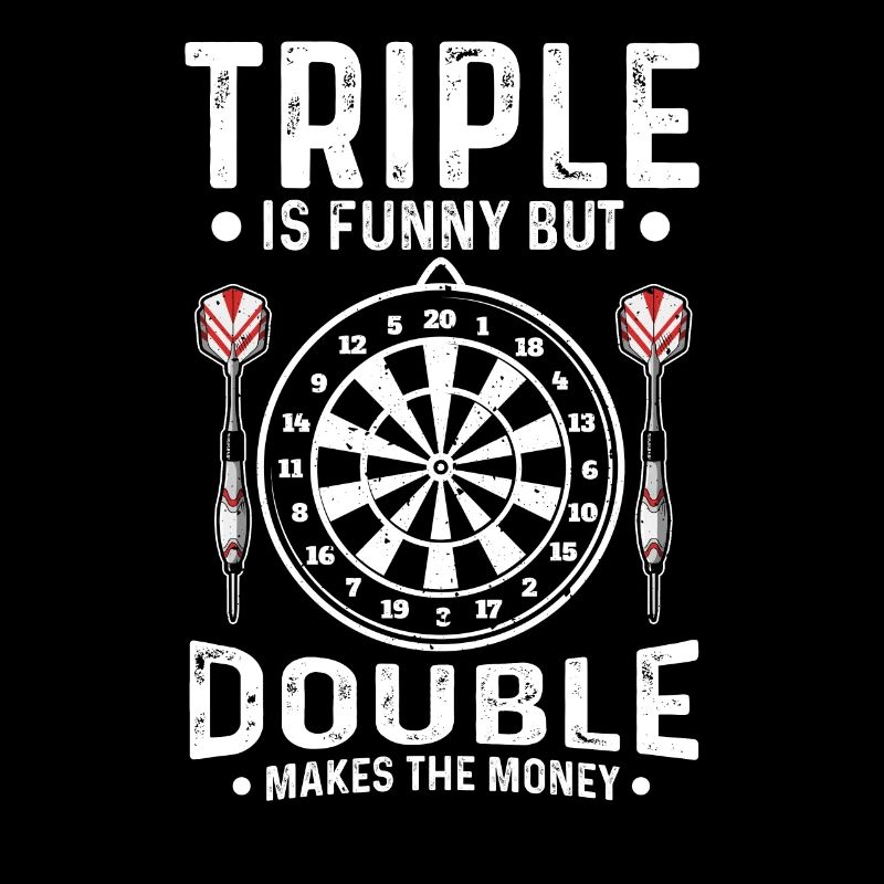 Jouer aux fléchettes triple est drôle double gagne de l’argent