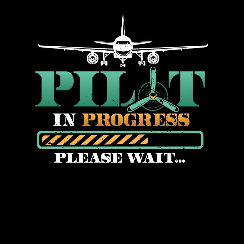 Pilot In Arbeit, Bitte Warten, Flugzeugtraining