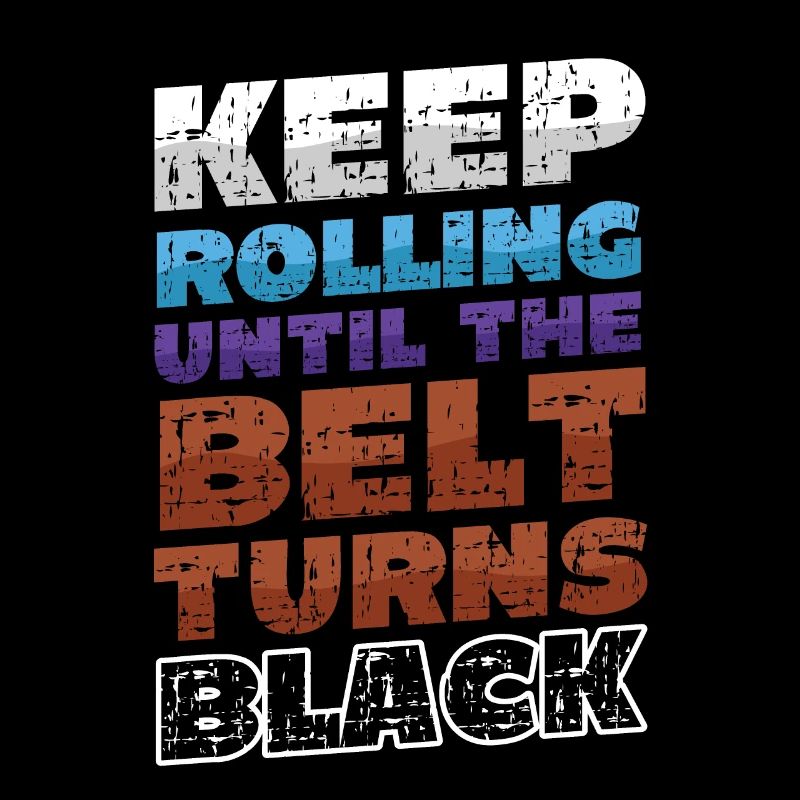 Keep rolling until the belt turns black