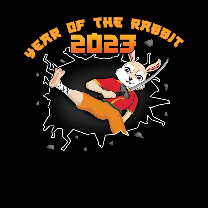 Chinese New Year Rabbit Ninja 2023 Happy New Year