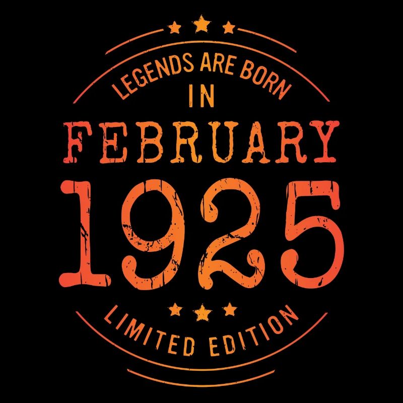 Anniversaire Février 1925 Edition Limitée Millésime