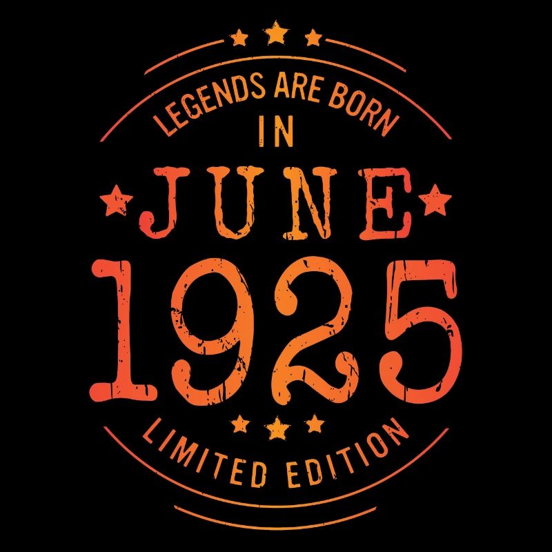 Birthday June 1925 Limited Edition Vintage