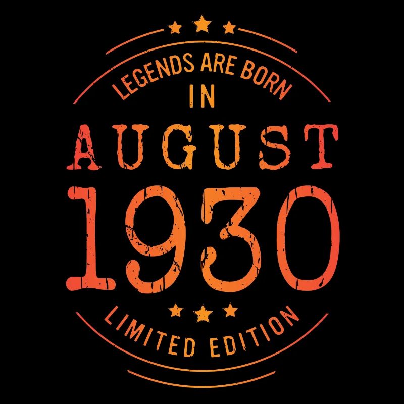 Anniversaire août 1930 Edition Limitée Millésime