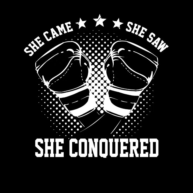 Boxing She Came She Shaw She Conquered Boxer Gift