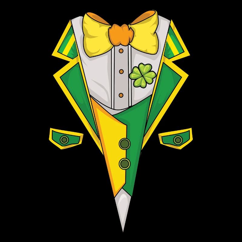 Cravate Bow Saint Paddy Shamrock Saint Patrick Day
