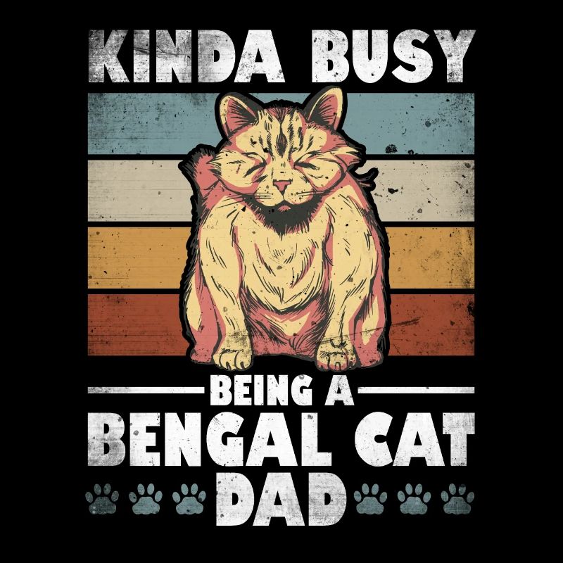 Bengal Cat Daddy Cat Propriétaire Père Chaton