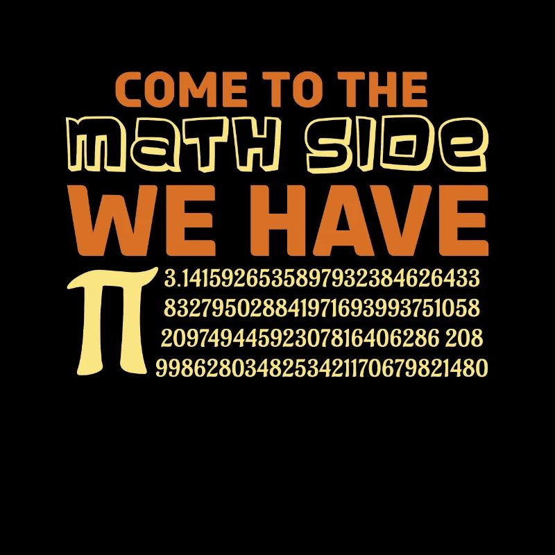 March Math Holiday Mathematics Funny Pi Math Side