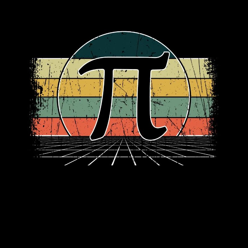 Rétro Mars Math Vacances Mathématiques Drôle Pi