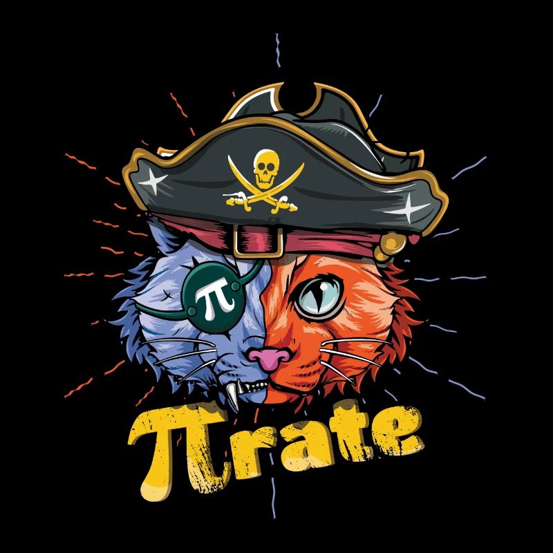 Love Pi Pirate Cat Math Holiday Mathématiques Pi Day