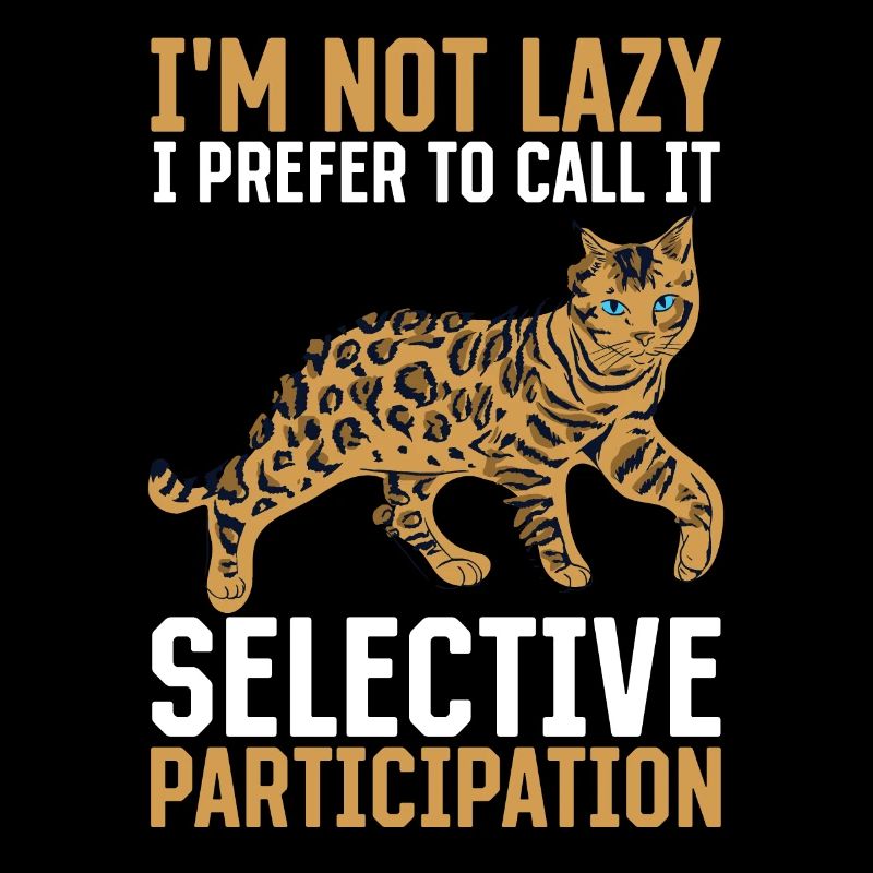 Cat Selective Participation Stubentiger Gift