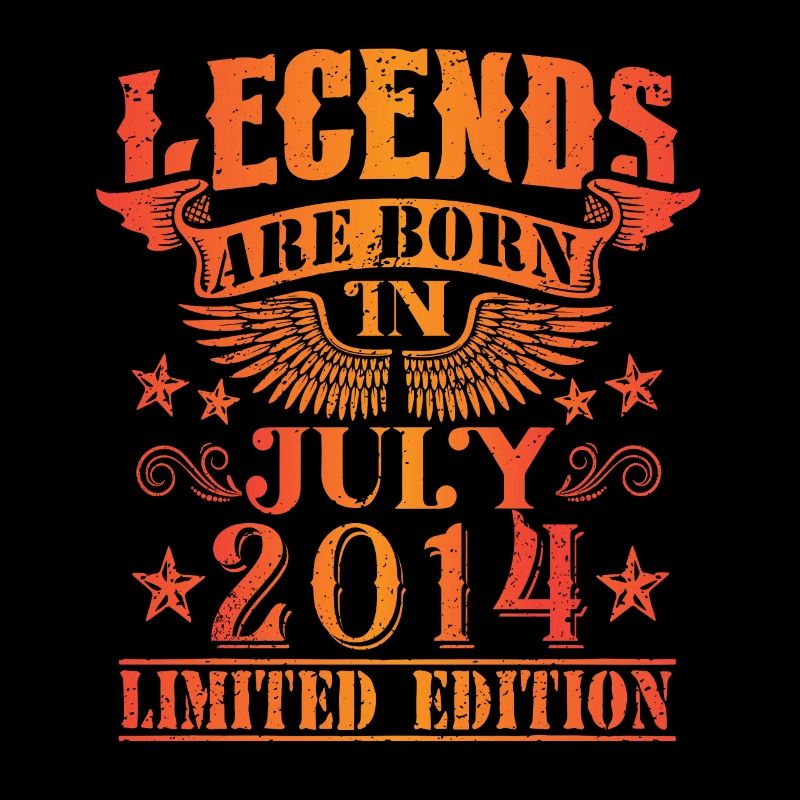 Geburtstag Juli 2014 Limited Edition Vintage
