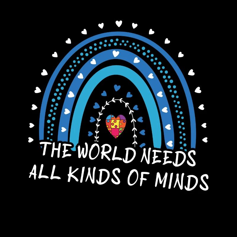 World Needs Minds Blue Puzzle Autism Awareness