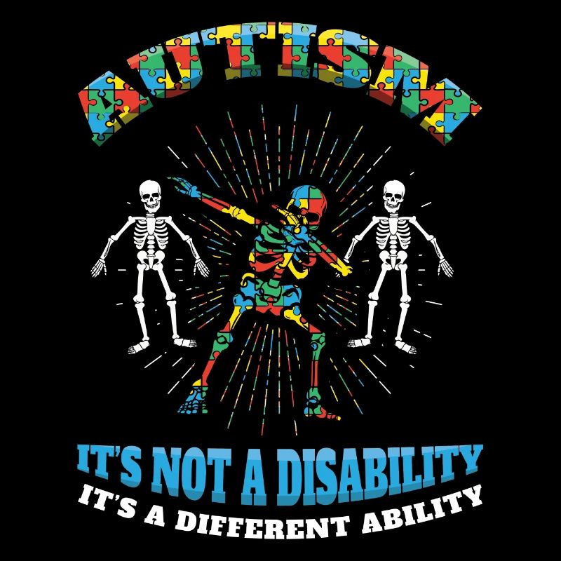 Different Ability Skeleton Autism Awareness