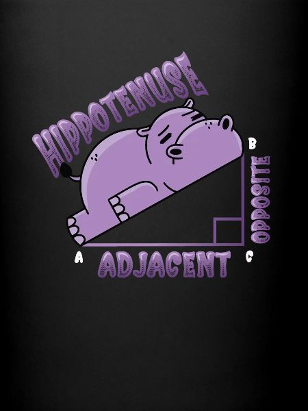 Hippotenuse, en face, adjacente