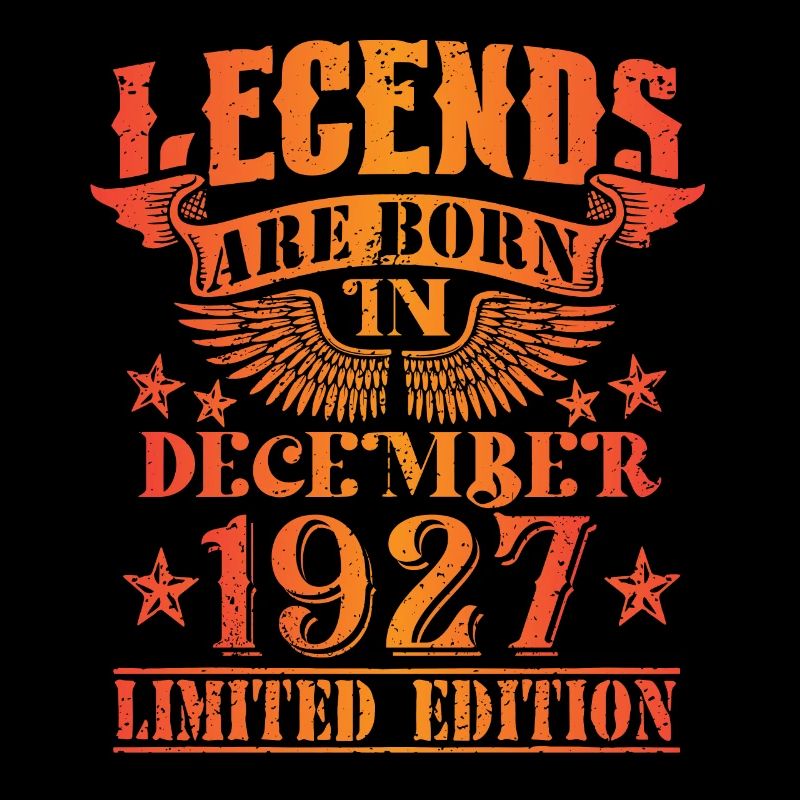 Anniversaire Décembre 1927 Edition Limitée Millésime