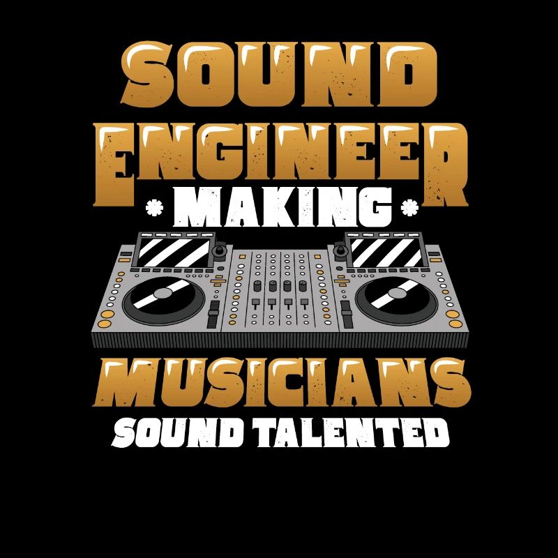 Funny sound engineer and sound engineer
