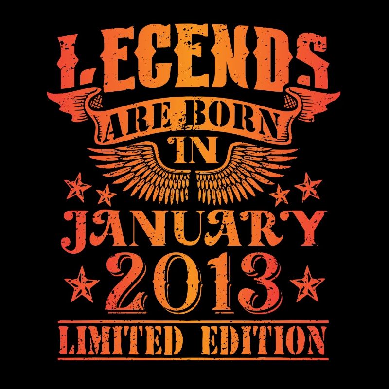 Geburtstag Januar 2013 Limited Edition Vintage