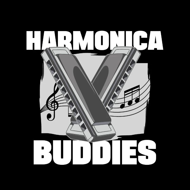 Harmonica Buddies Harmonicist Mouth Organ Gift