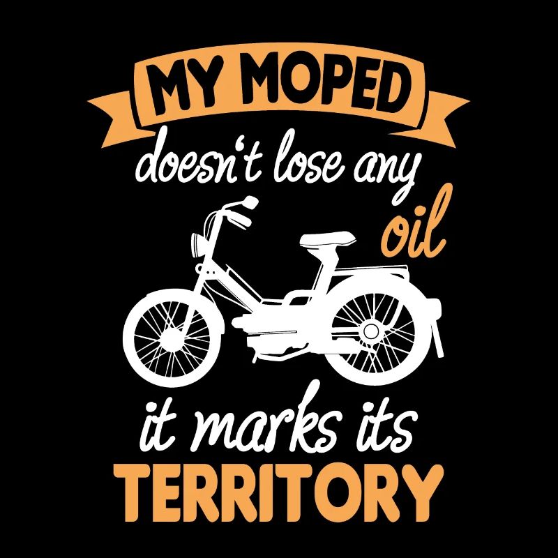 Moped Lose Oil Marks Territory Moped Driver Hobbyist