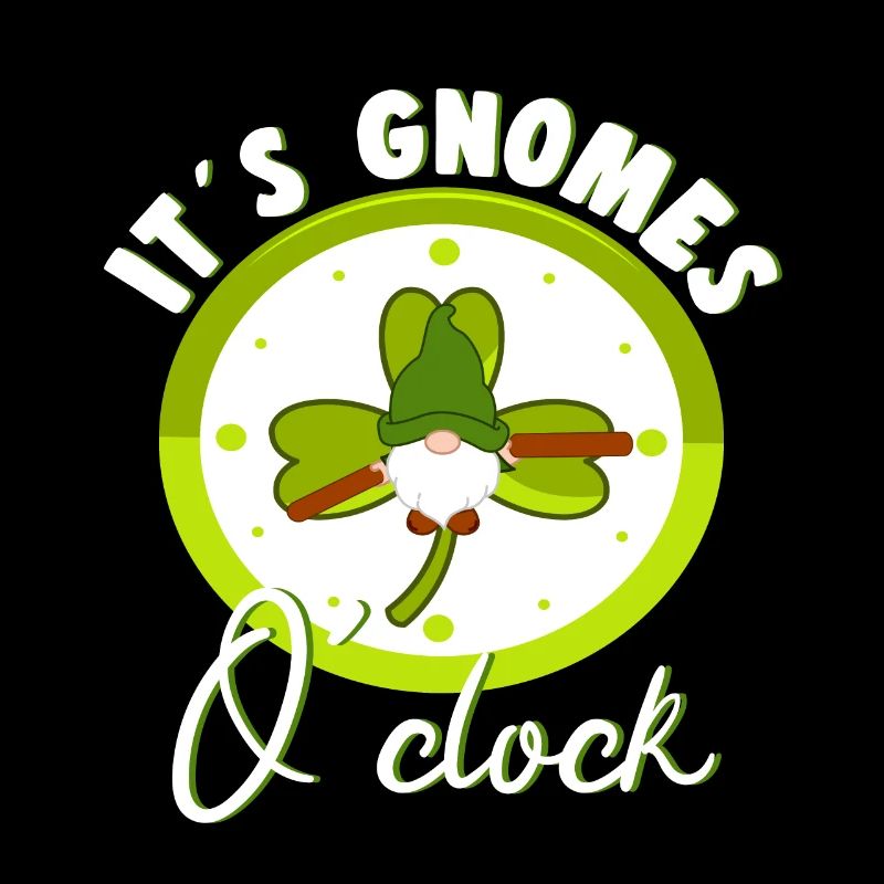 Its Gnomes OClock Loverleaf Yard Garden Gnome
