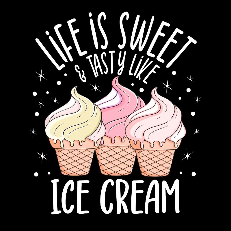 La vie est douce comme l’idée cadeau de l’amateur de crème glacée