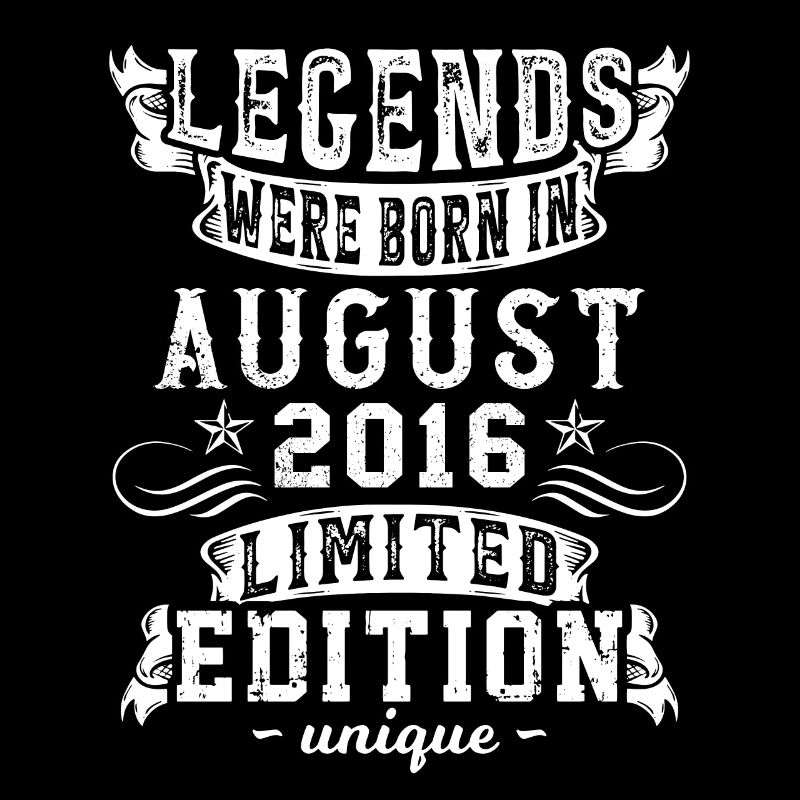 Anniversaire Août 2016 Année Edition Limitée Rétro