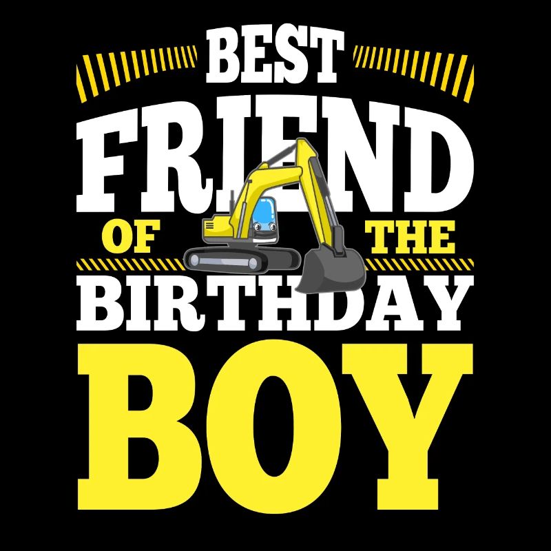 Meilleur ami de la construction du garçon d’anniversaire