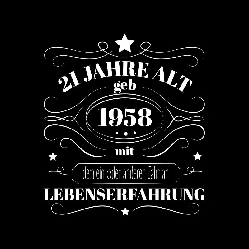 Lustiges Geburtstags Geschenk 1958 geboren Spruch