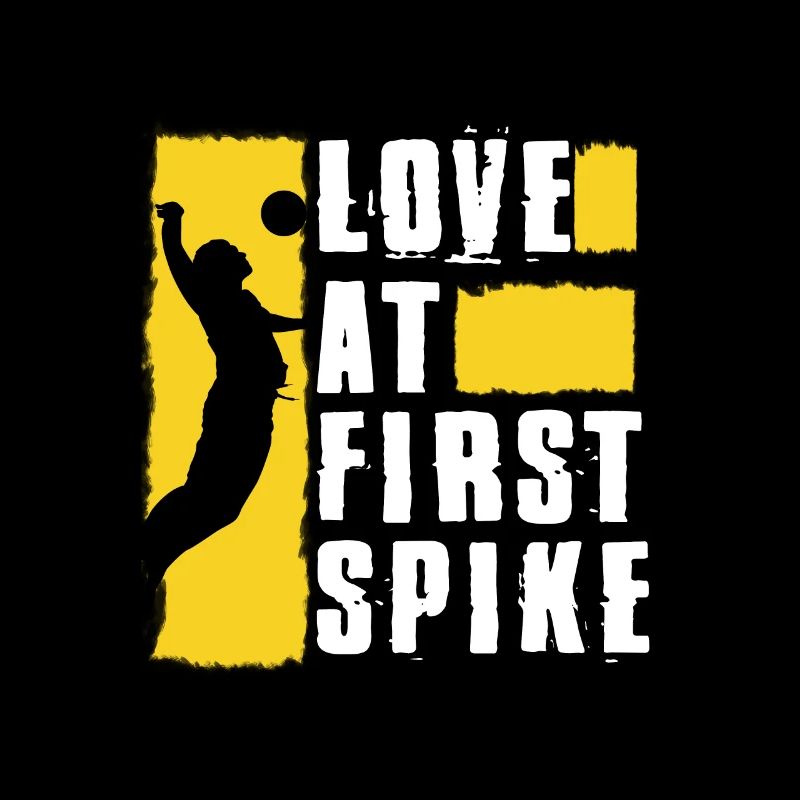 Love At First Spike Volleyball Design gift
