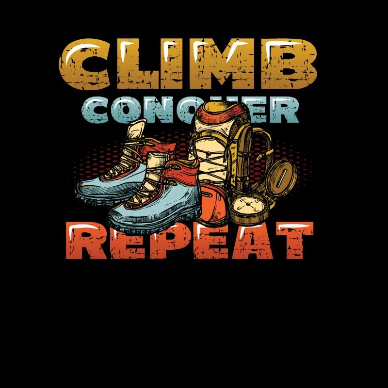 Climbing, conquering, repeating, mountaineering