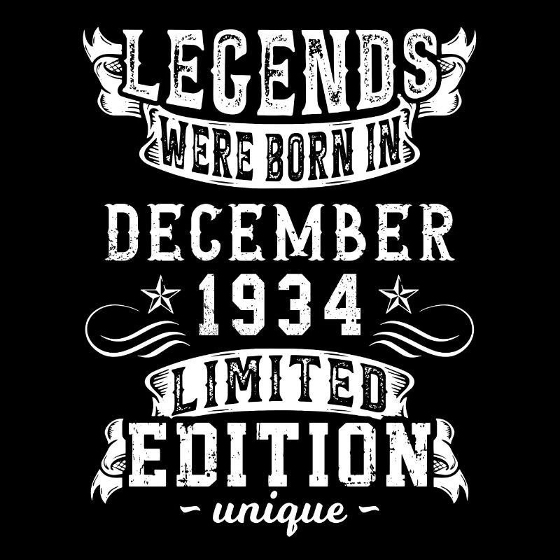 Date de naissance: Décembre 1934 année, Edition limitée