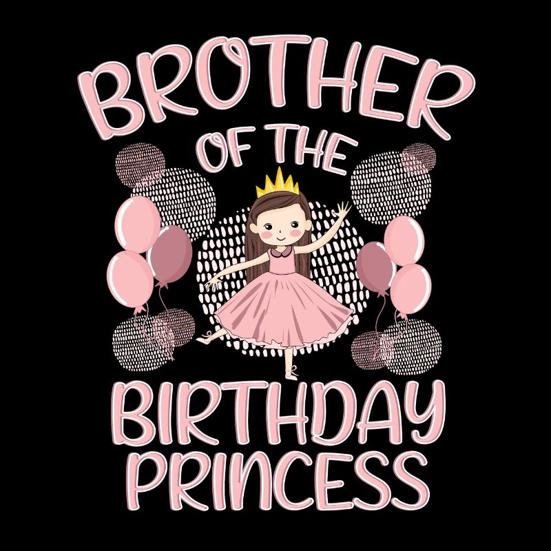 Frère Du Garçon d’anniversaire Princesse Cadeau Déco
