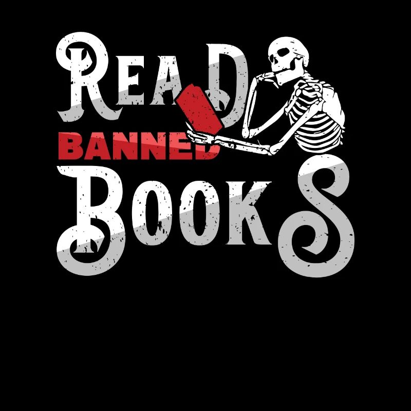 J’ai lu Interdit Book Lover Skeleton Reader Read