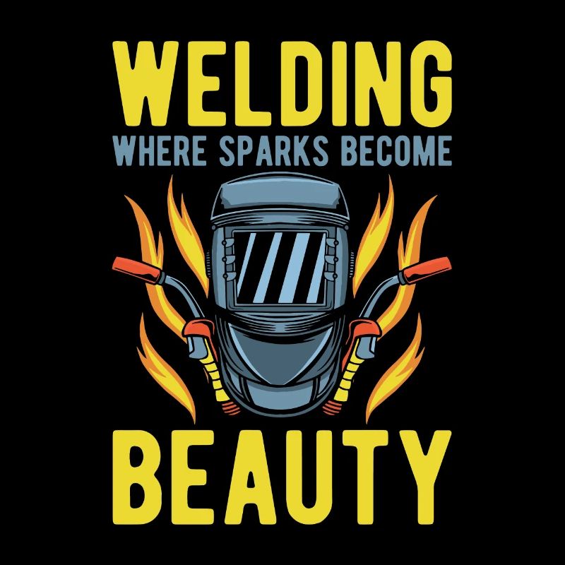 Welding Welder Welding Sparks Become Beauty