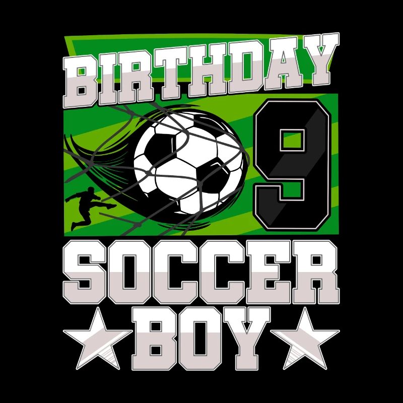 9e anniversaire Garçon Soccer 9 ans Cadeaux