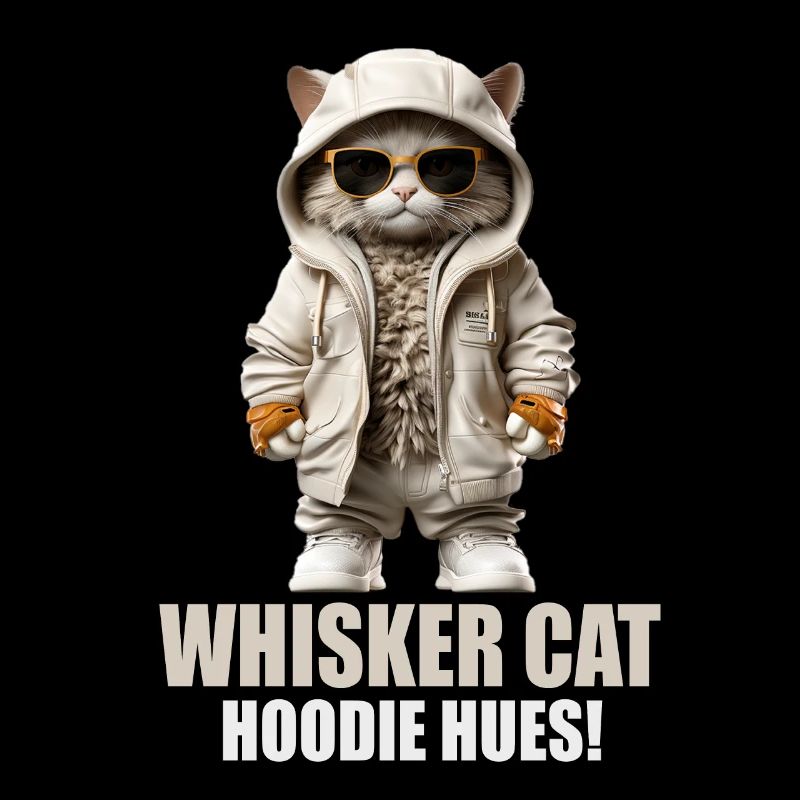 chemise de chat drôle dire moustache chat sweat à capuche