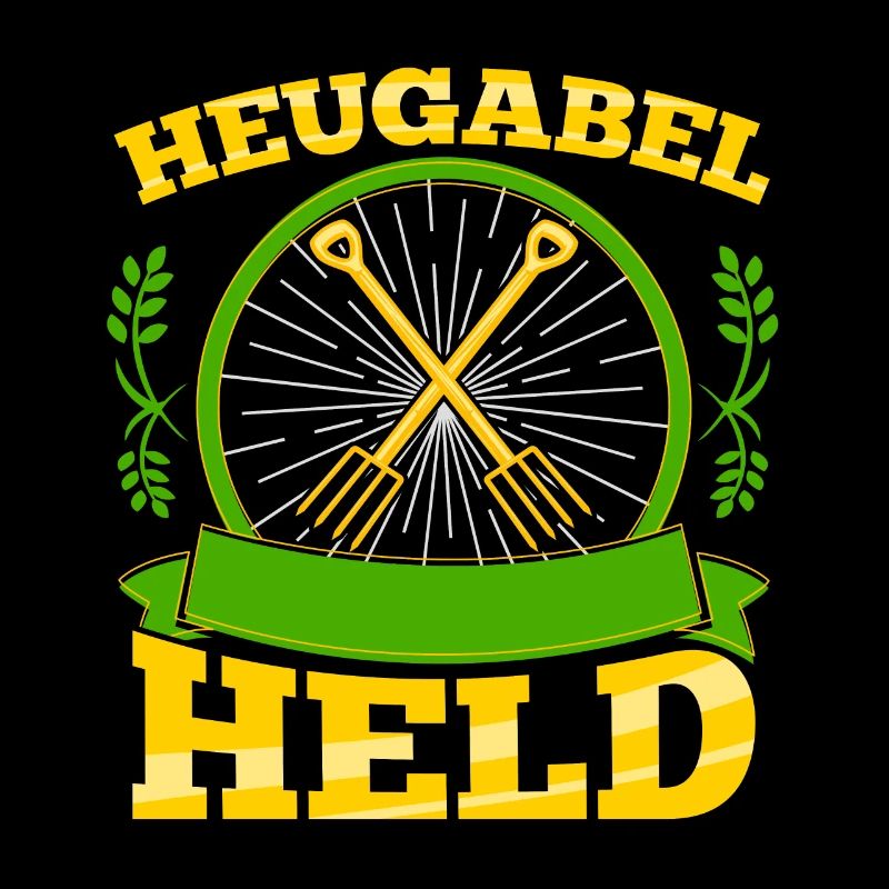 Nachwuchs Landwirt Heugabel Held Bauern